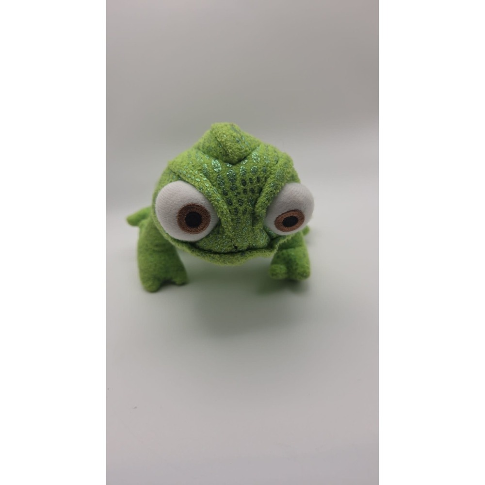 Disney Store Tangled Pascal Plush Green Chameleon Glitter Shimmer Toy